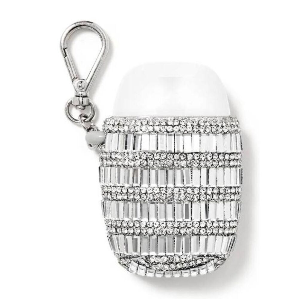 Bath and body works anti bacterial diamond silver case